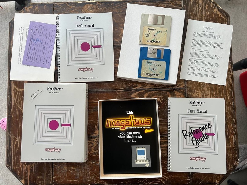 MegaForm for Macintosh Vintage Software Complete Box Manuals Disks