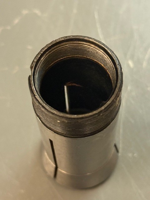 Phase II 9/16" Round Smooth 5C Collet w/Internal Threads
