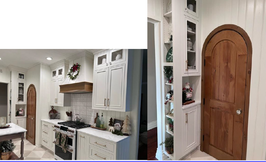 Rustic solid alder wood arched grids door You choose size Pantry beautiful