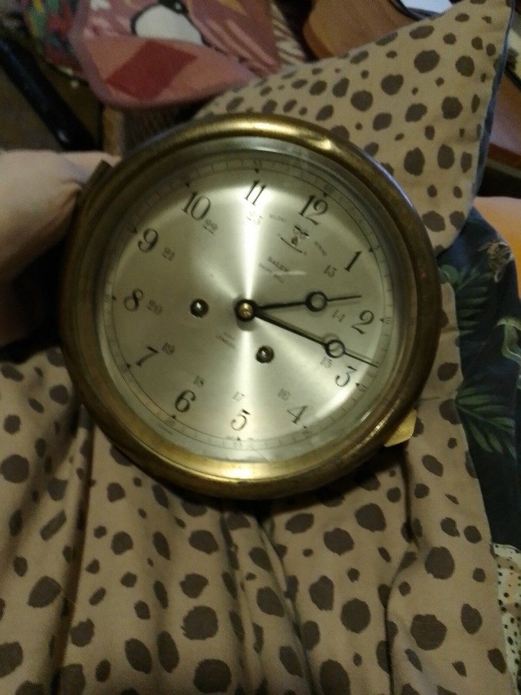 Salim brass maritime clock