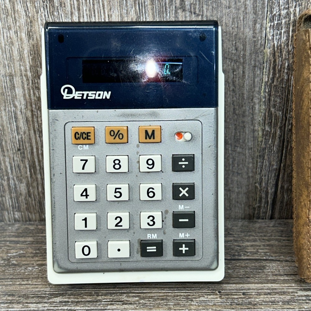 RARE DETSON E341 CALCULATOR WORKING 