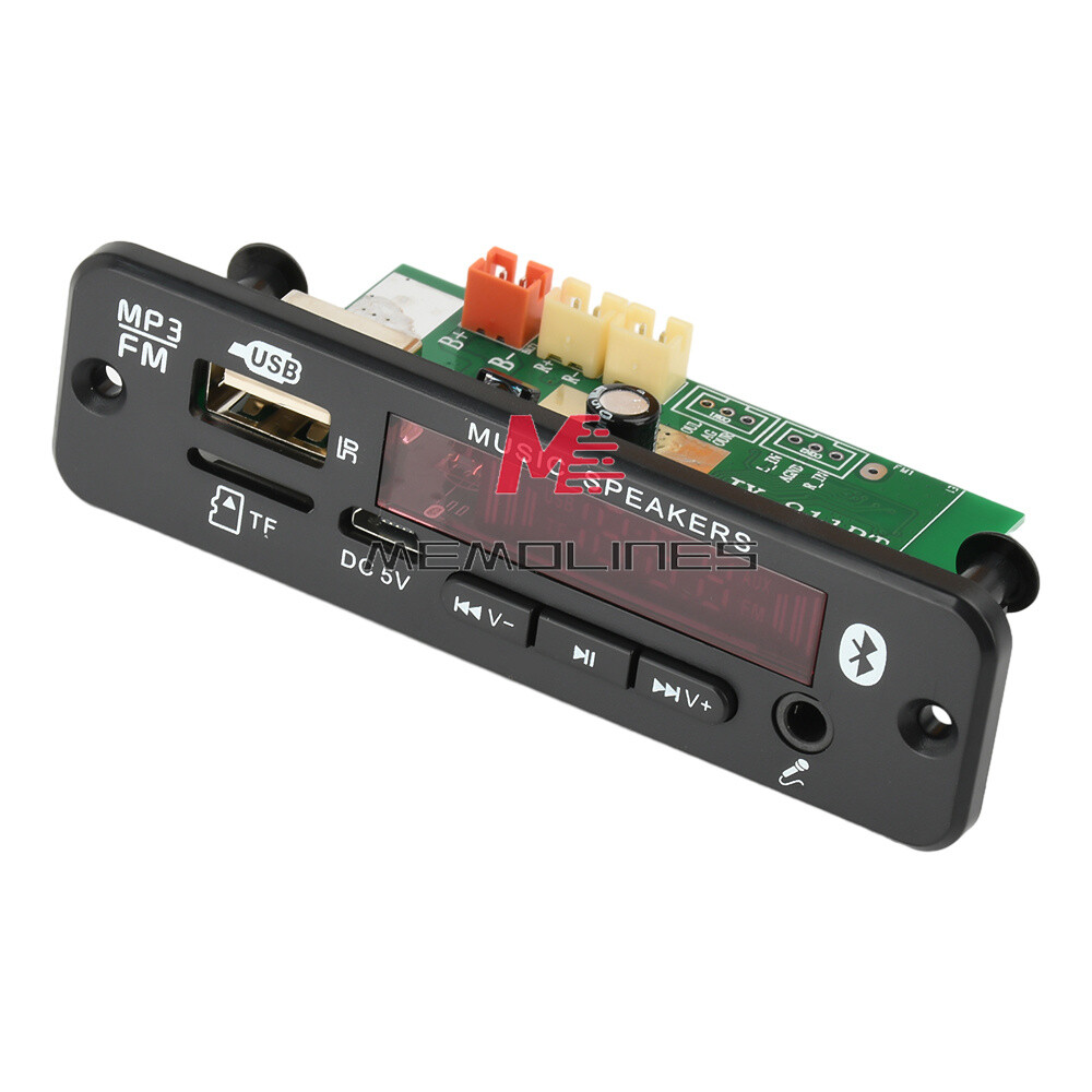 2*20W Amplifier Stereo DIY MP3 Decoder Board Bluetooth 5.0 Car FM Radio Module