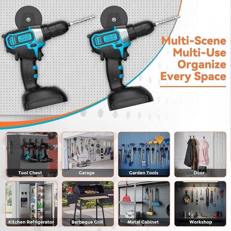 Heavy Duty Magnetic Hooks Storage Organizer Garage Kitchen Workshop Tools New