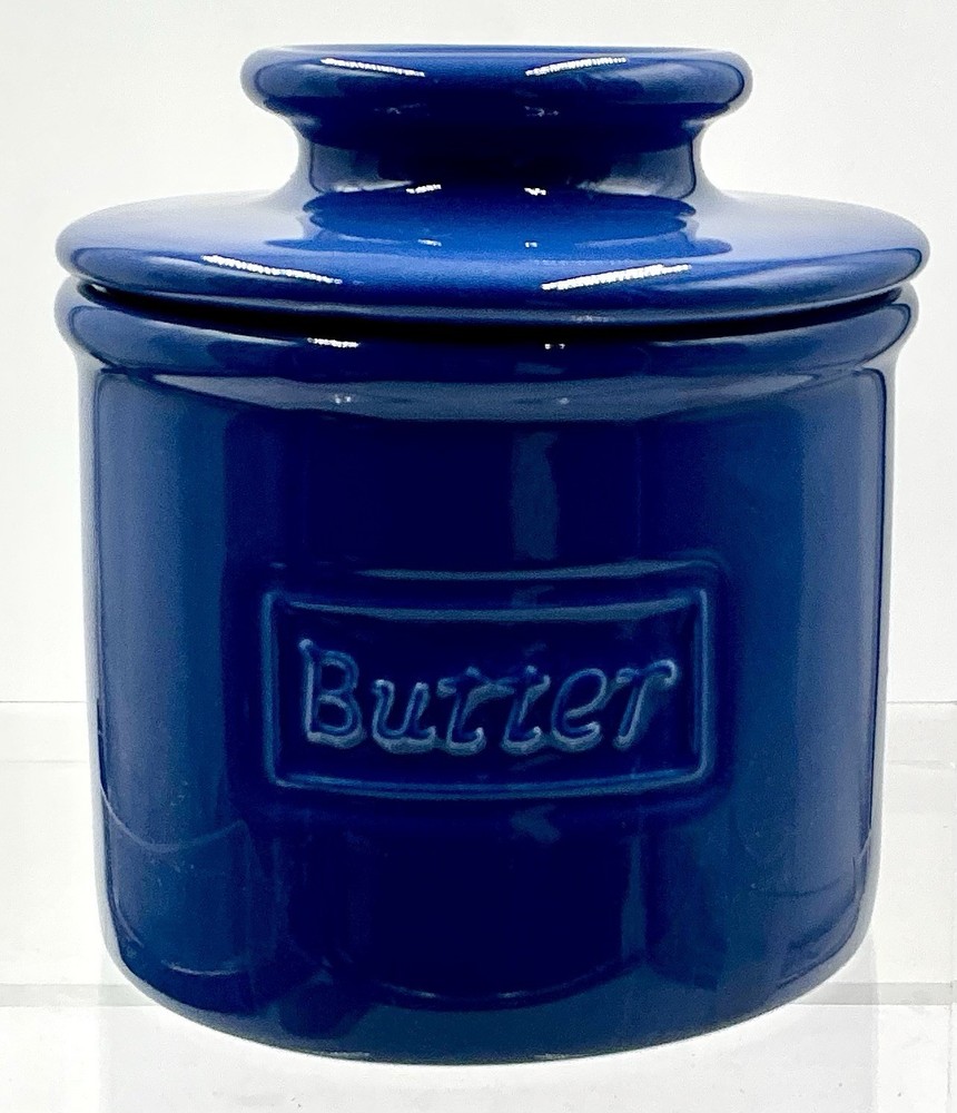 ORIGINAL Butter Bell Crock BLUE, Soft Spreadable Butter No Refrigeration
