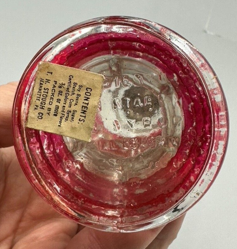 1940s LANTERN Figural VICTORY GLASS Co CANDY CONTAINER A&E 403 Vintage