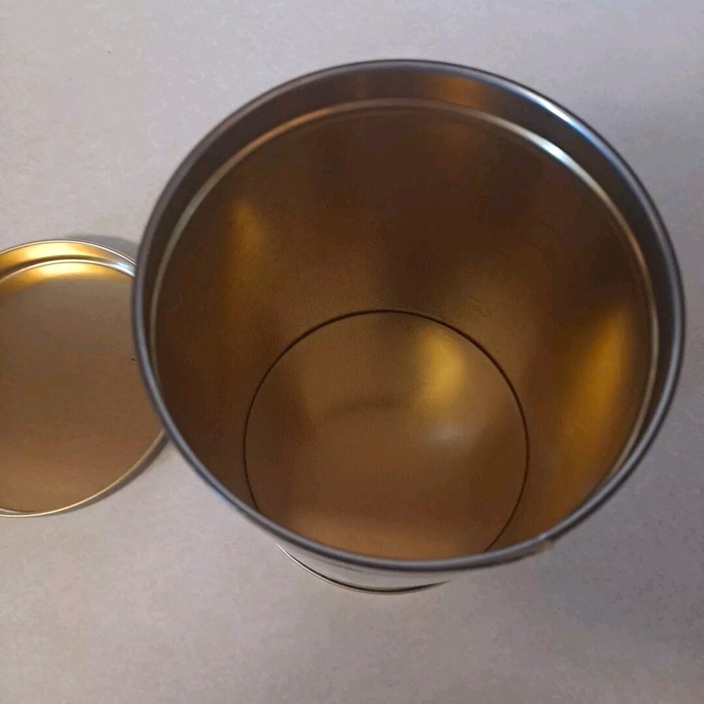 Doubletree Hotel Cookie Tin Can Advertising Double Tree Brown 5.5" X 4.1" Empty
