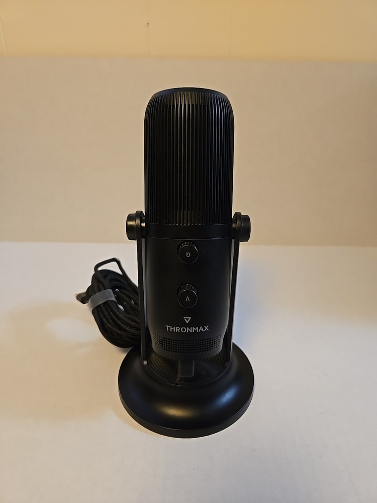 Thronmax MDrill One USB Microphone with Tabletop Stand,Jet Black