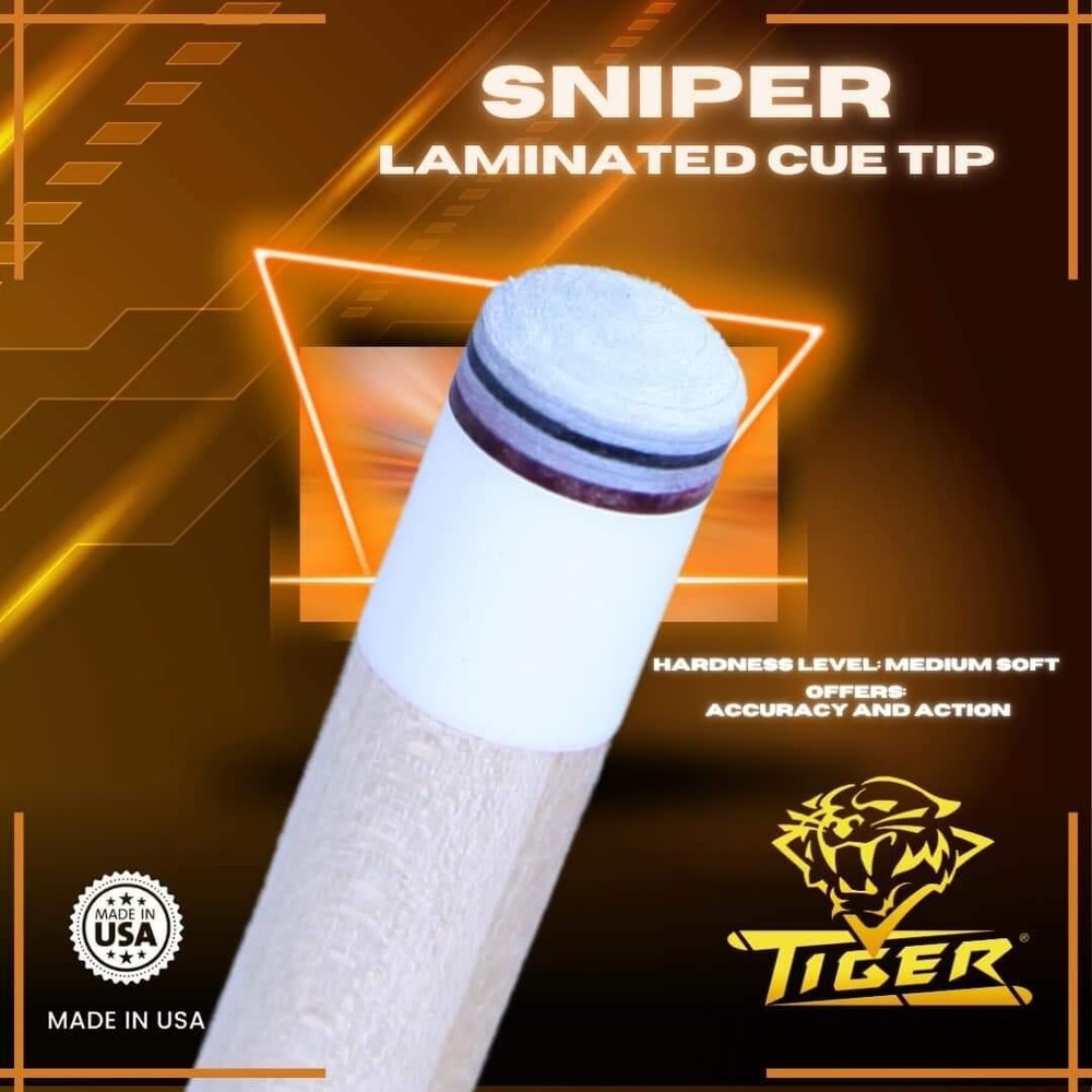 Tiger Sniper Cue Tip - Single Tip - 002000