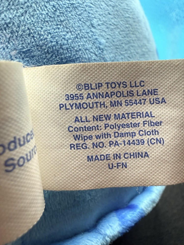 BEAT BUGS INTERACTIVE PLUSH BLUE LIGHT SING ALONG -works