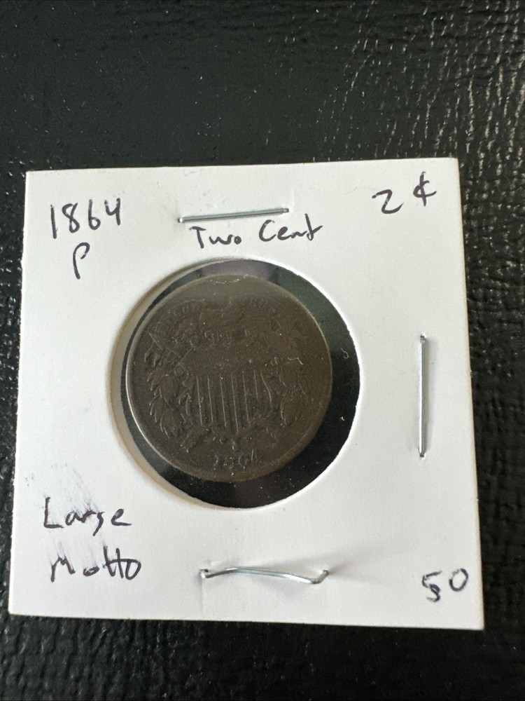 1864 2C Large Motto BN