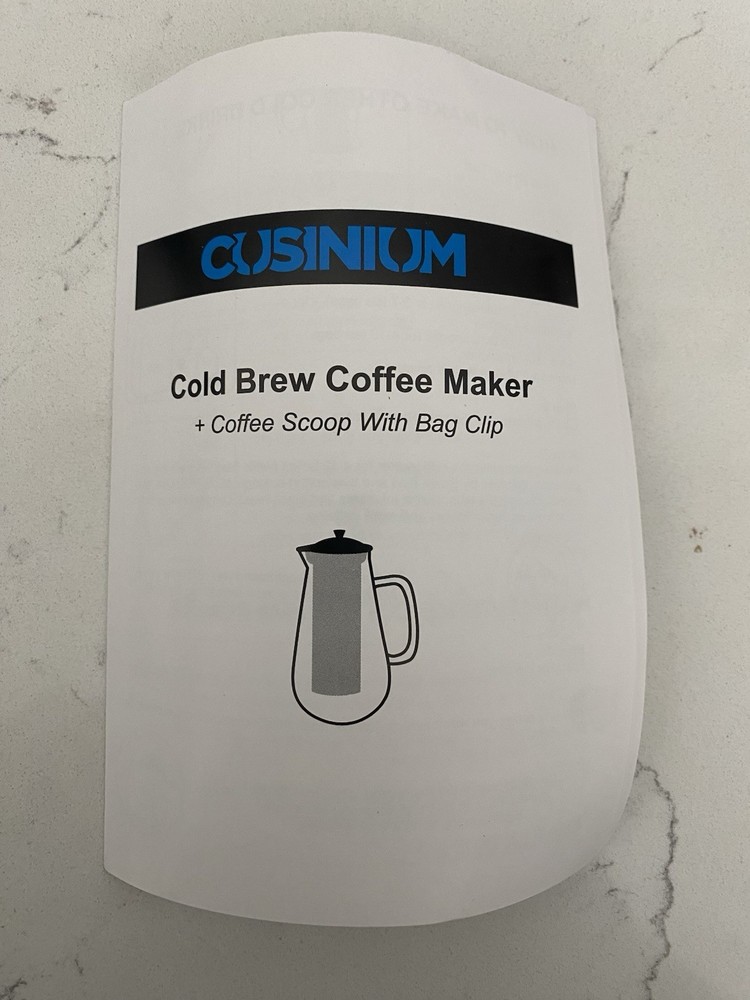 Cusinium Cold Brew Coffee Maker Iced Coffee Maker 1.5 Quart Iced Tea Maker