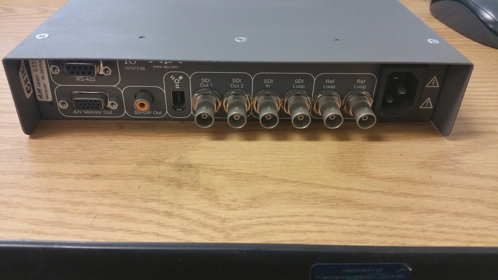 AJA IO LD 10-bit Uncompressed SD Digital, via Firewire 400 I/O Breakout Box