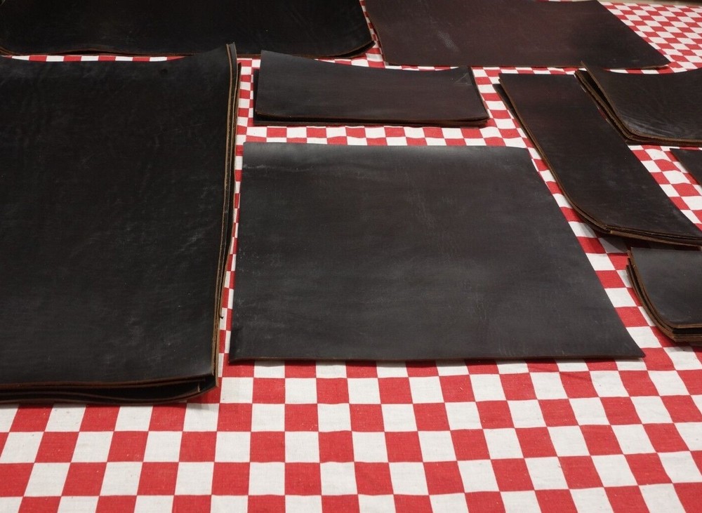 HORWEEN NAVY BLUE  CHROMEXCEL LEATHER CUTS,5-6 OZ. VARIOUS SIZES , SELECT YOURS.