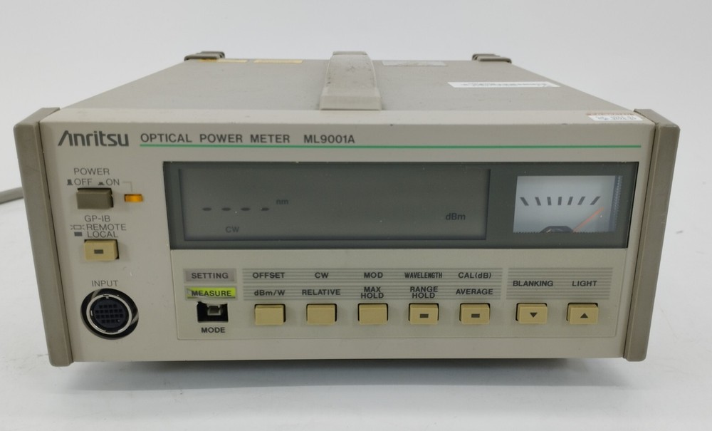 ML9001A [Calibration certificate] Optical power meter / Anritsu