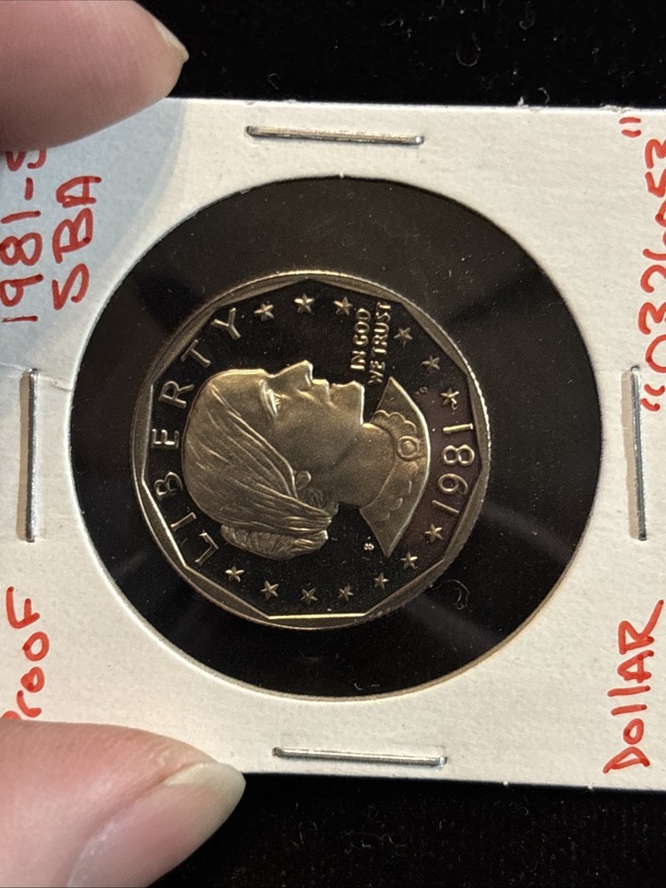1981 S Susan B Anthony Dollar Proof “0326053” SBA $1