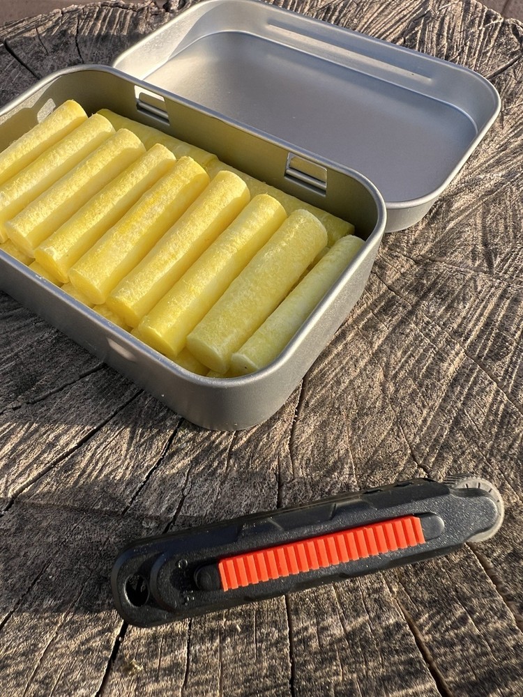 Fire Making Kit Any Weather Light Weight Packable Enough Tinder To Make 40 Fires