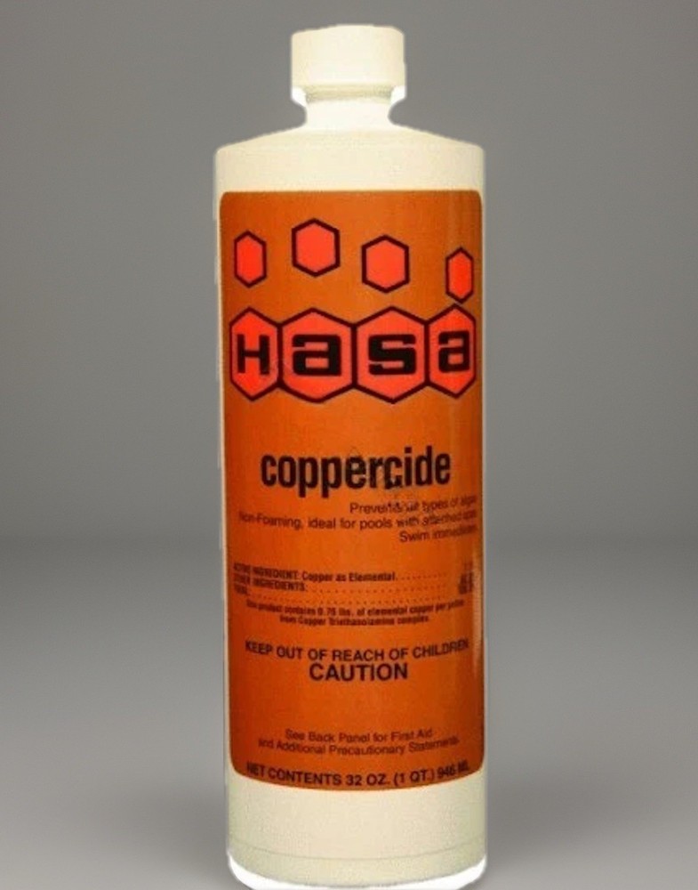COPPERCIDE - NON-FOAMING COPPER BASED ALGAECIDE - QUART  (HASA INC - 74021)