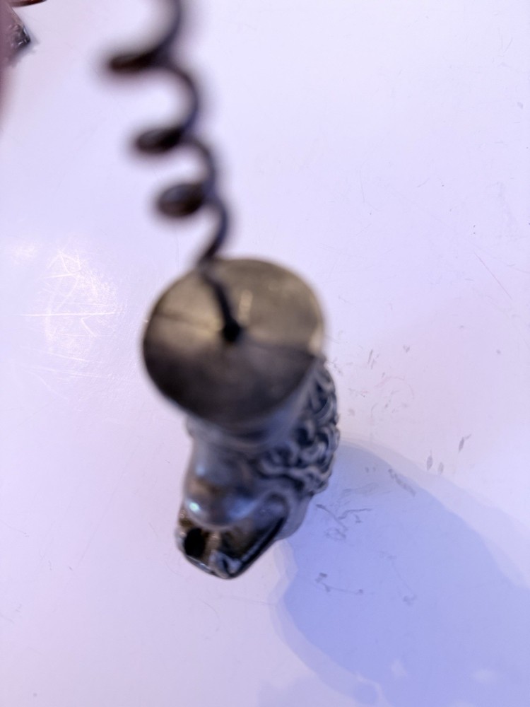 VTG Silver-Plated Lions Head Cork Screw