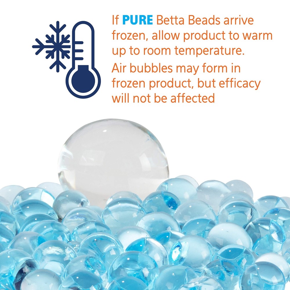Aqueon Pure Betta Beads, Black & White