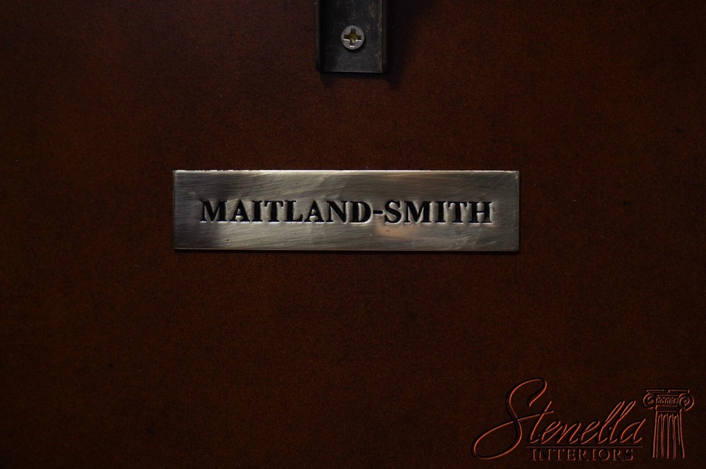 L67479: MAITLAND SMITH Gator Pattern Leather Storage Trunk