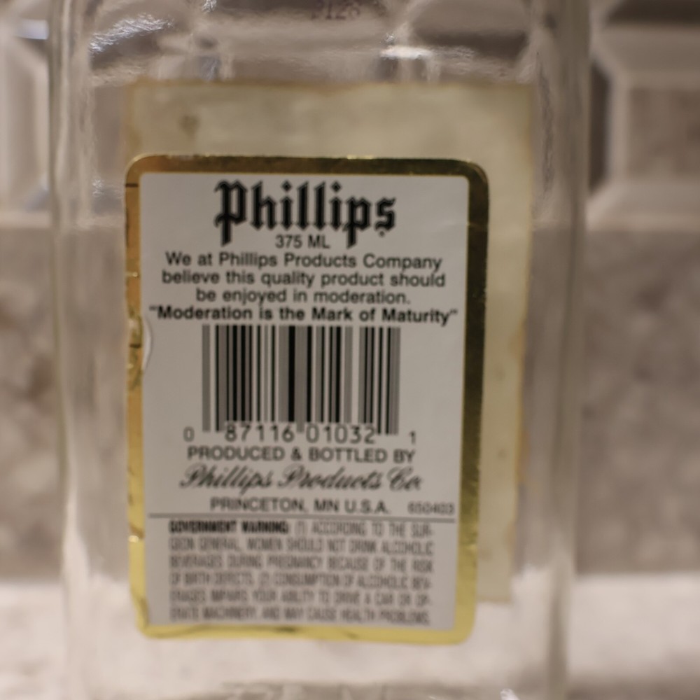 Phillips Triple Sec Liqueur - Empty Bottle - 375ml