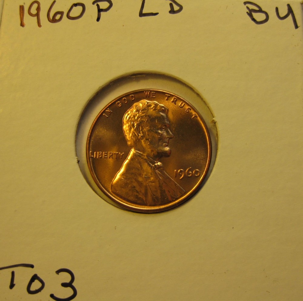 1960 P LD BU LINCOLN CENT PENNY