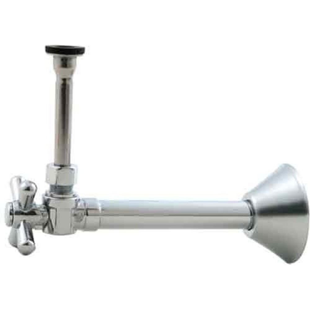 Jaclo 629-72-SN Quarter Turn Angle Pattern Toilet Supply Kit, Satin Nickel