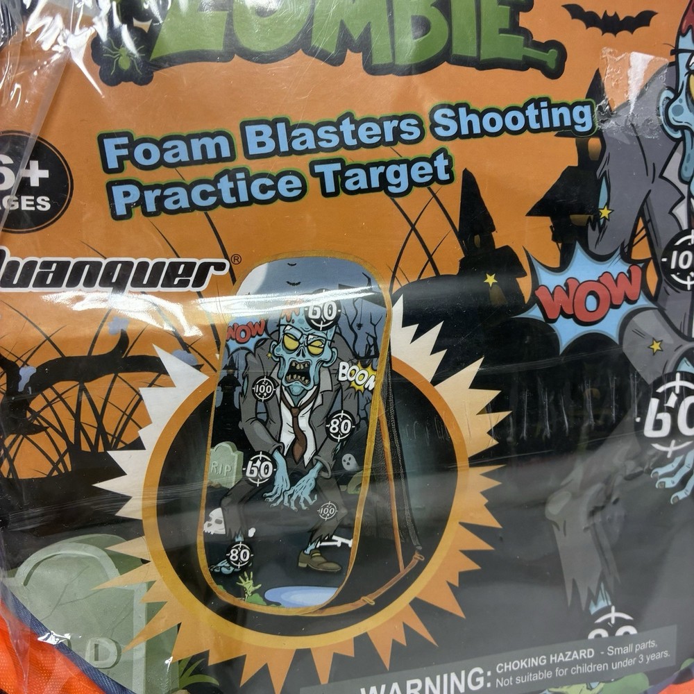 Zombies Foam Blaster Shooting Practice Target- Quanquer New-NRFP