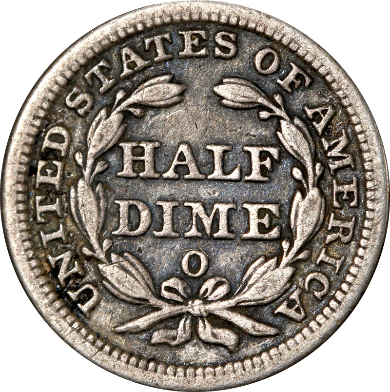1858-O Seated Liberty Half Dime