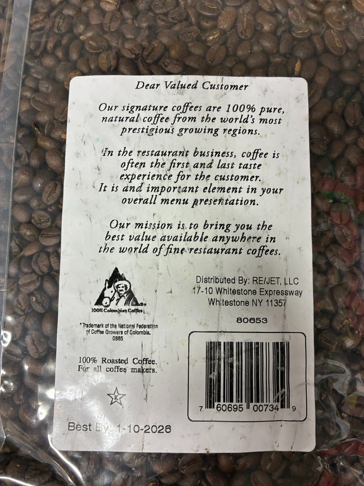 Chef's Quality - Colombian Whole Bean Coffee - 5 lb.