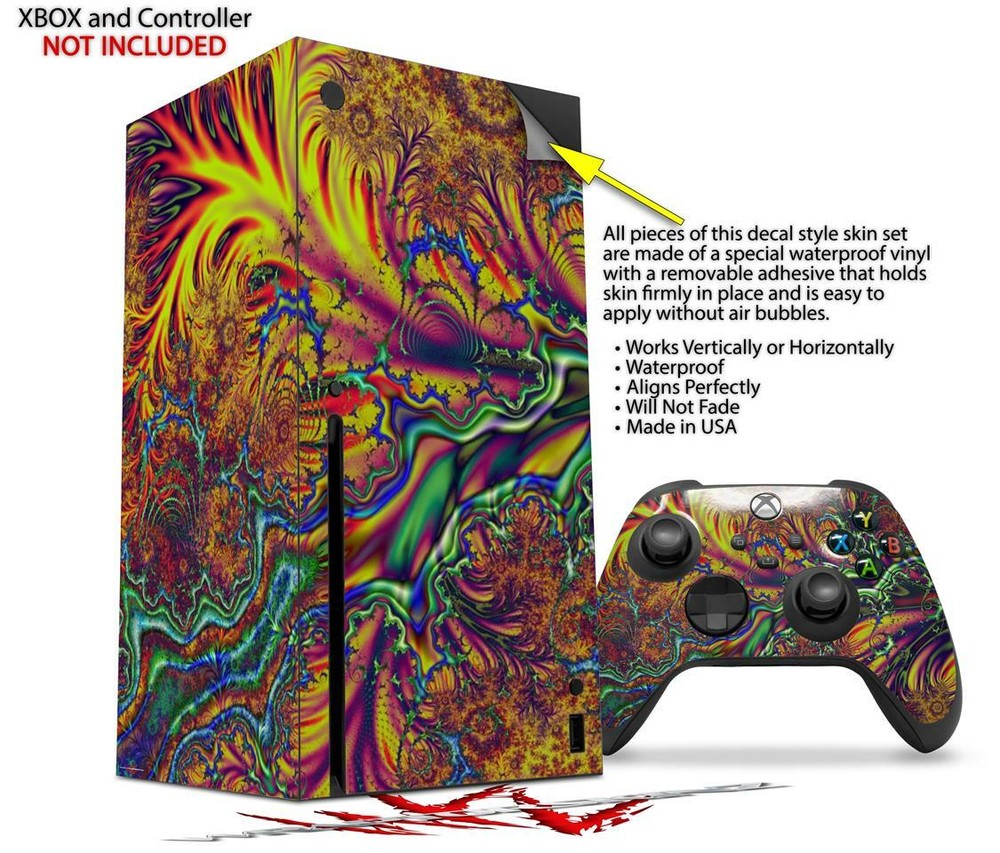 Skins XBOX Series X Console Controller Fire And Water