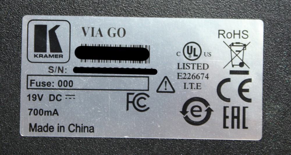 Kramer Via Go Wireless Presentation Device