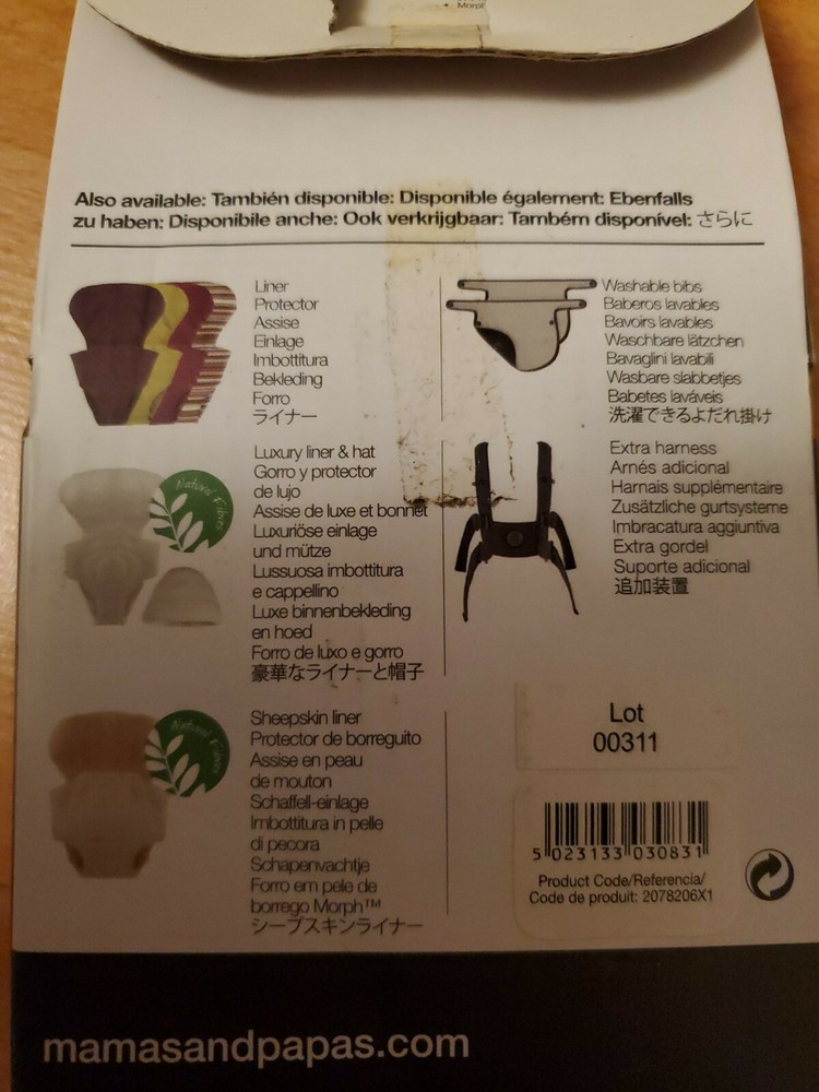 NIB Mamas & Papas morph raincover & windshield