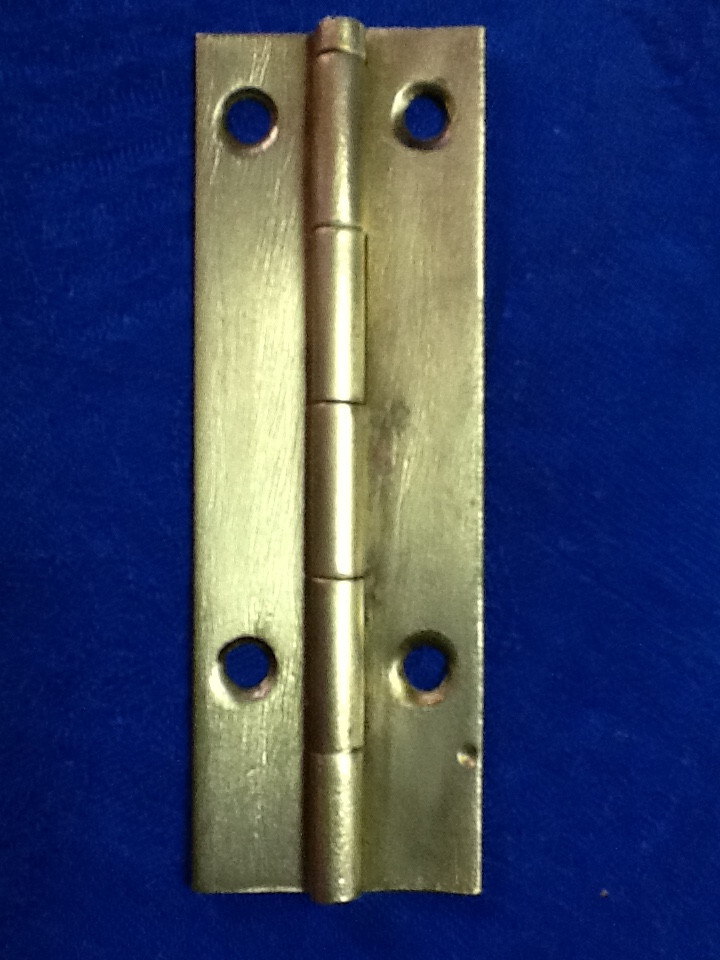 3 ASSORTED VINTAGE SOLID BRASS HINGES 051824g