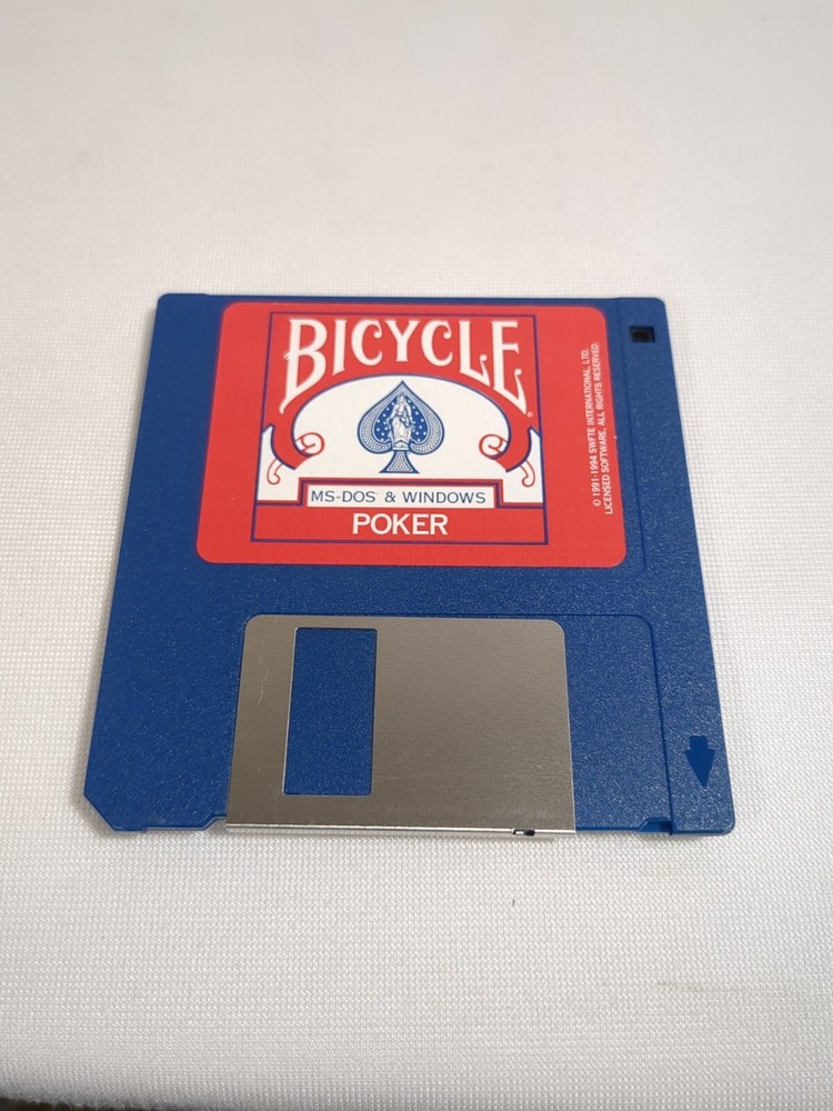 Bicycle Poker MS-DOS & Windows 1991-1994 Swfte International UNTESTED