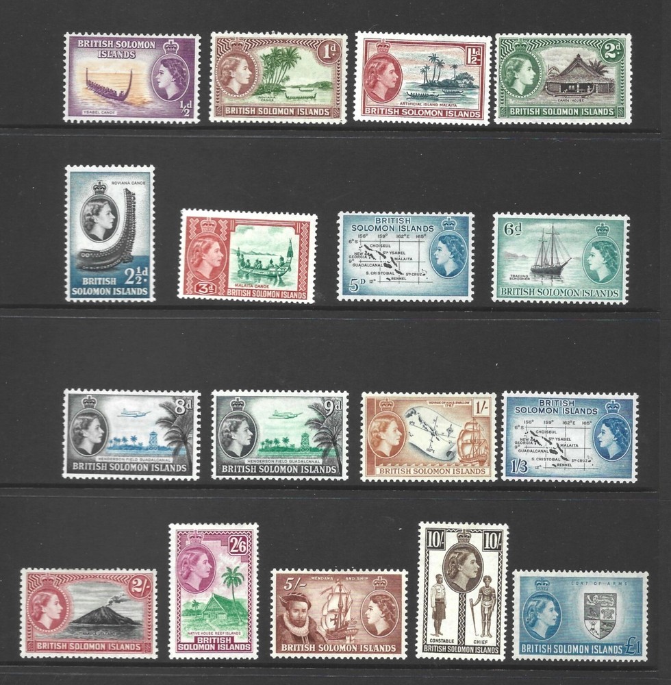 Solomon Islands, 1956, SG82-96, MM. ref 361
