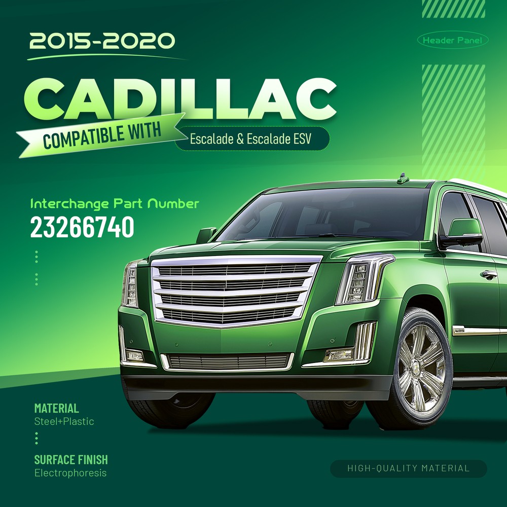 For Cadillac Escalade ESV 2015-2020 Header Panel Headlamp Grille Mount Panel