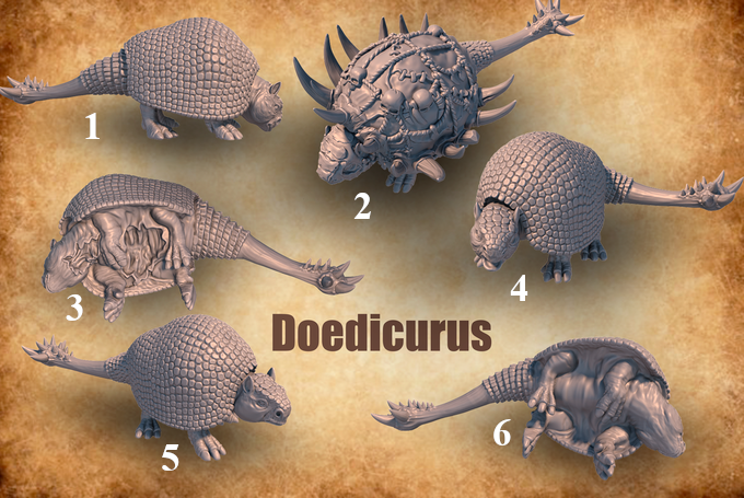 Doedicurus StoneAxe Miniatures D&D Dungeons and Dragons
