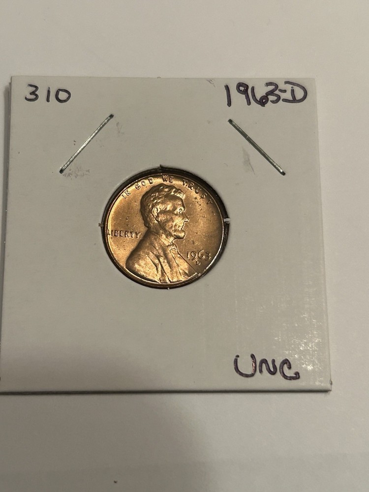1963-D Lincoln Memorial Cents Uncirculated