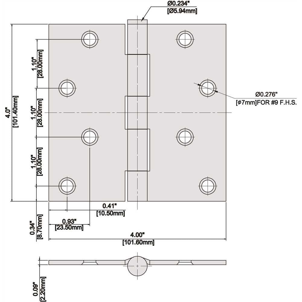 Everbilt 4 in. Satin Nickel Square Corner Door Hinge