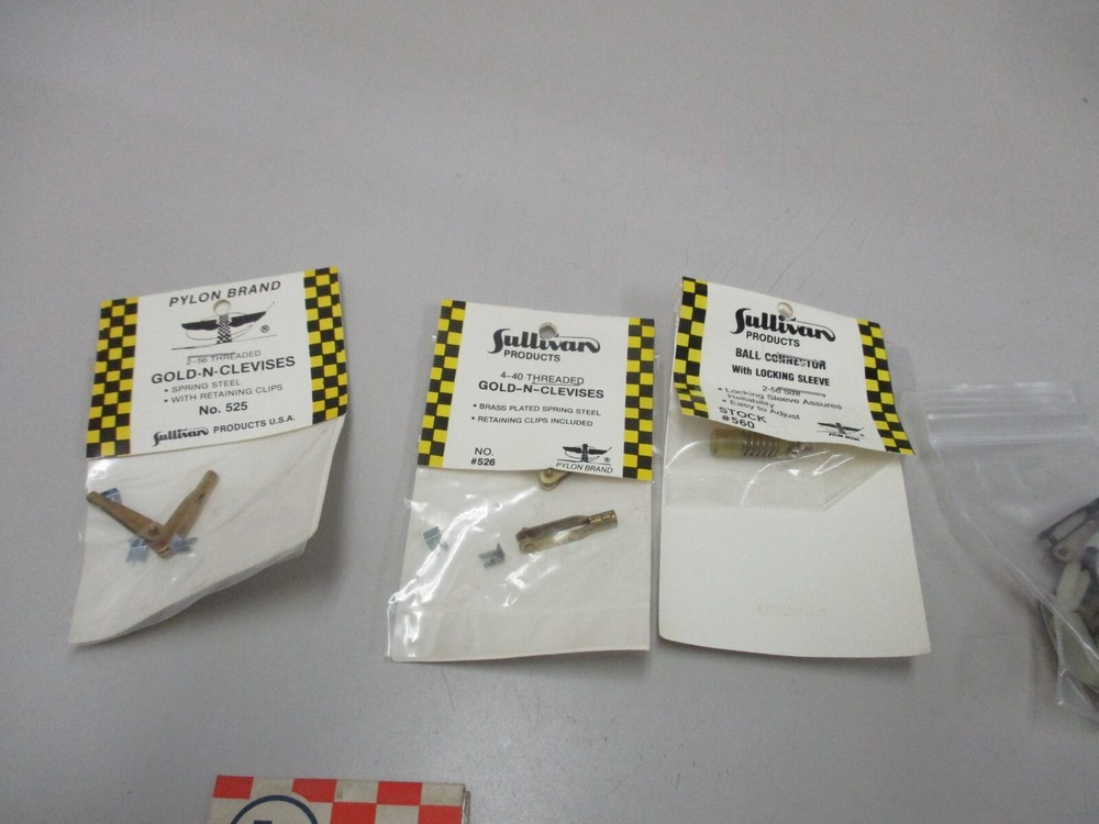 Sullivan & Du- Bro Misc Hardware For RC Airplanes NOS