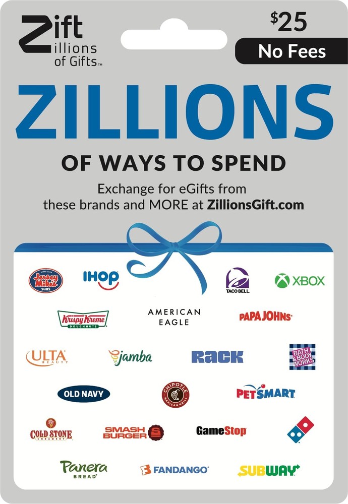Zift Zillions $25 Gift Card