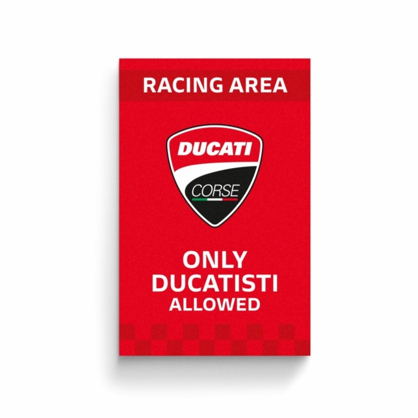 Original Ducati DC Racing Red Magnet