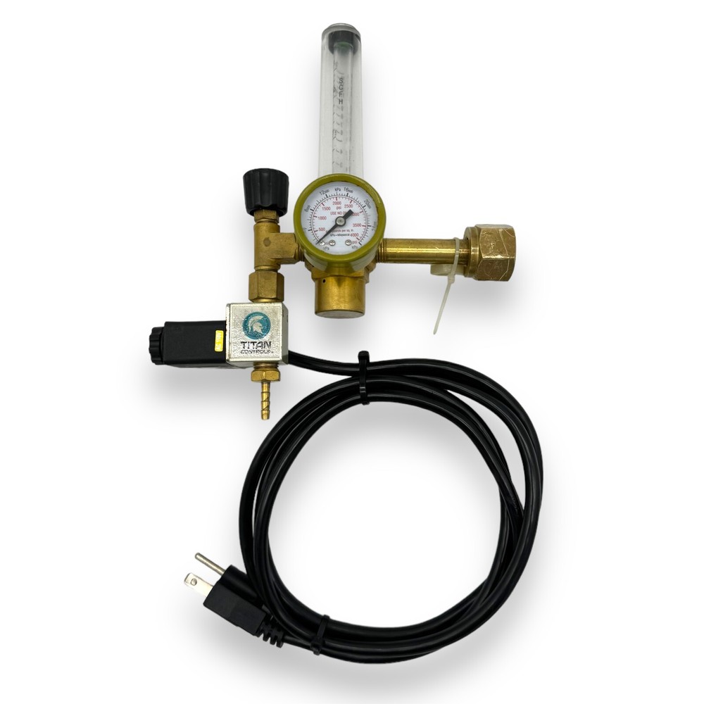 Grow1 CO2 Regulator Emitter System with Solenoid Valve Flowmeter.