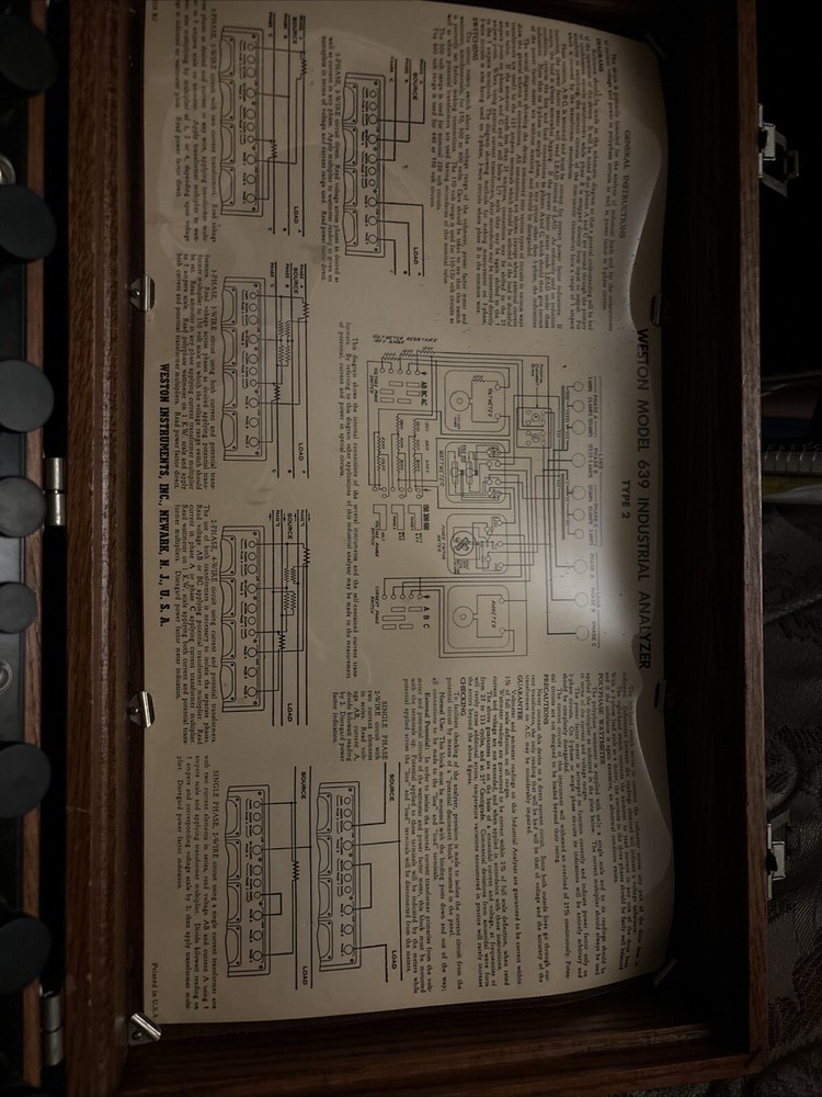 Vintage Weston Industrial Analyzer Model 639
