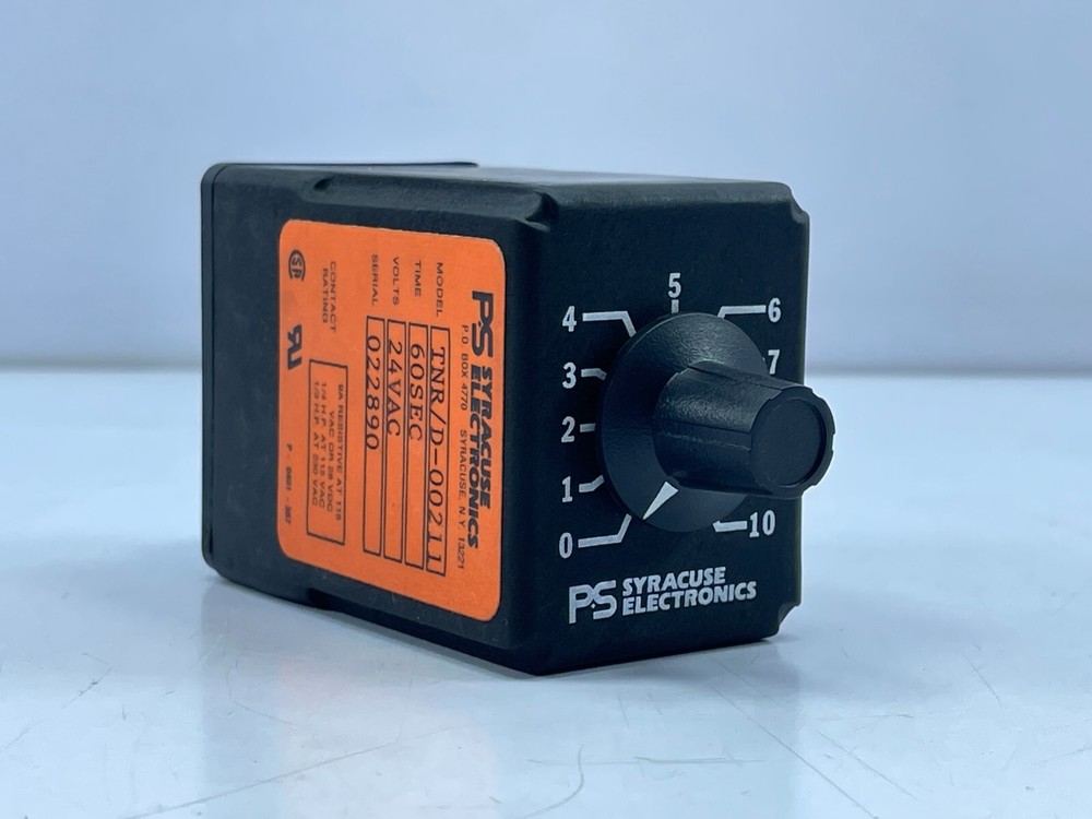 PS Syracuse Electronics TNR/D-00211 Time Delay Relay 60SEC 24VAC