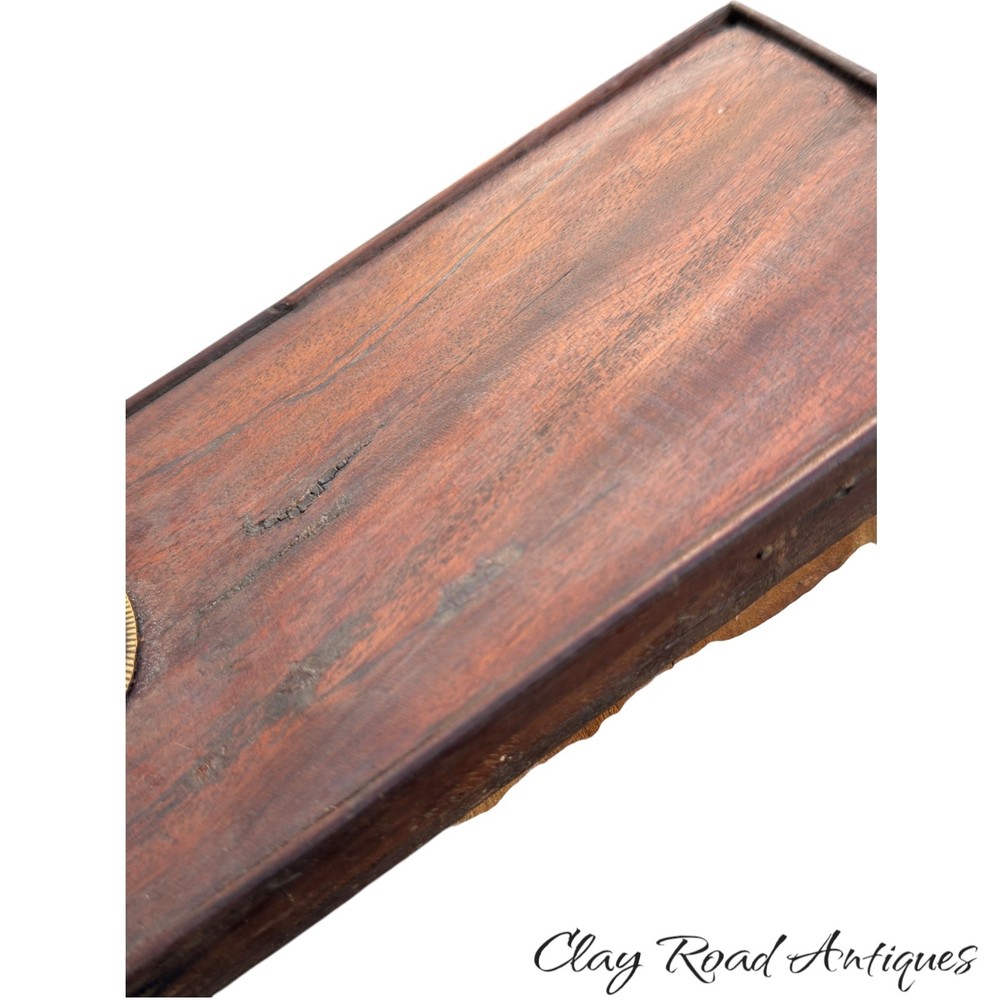 Antique Chippendale console card game table mahogany 1780 figured old surface