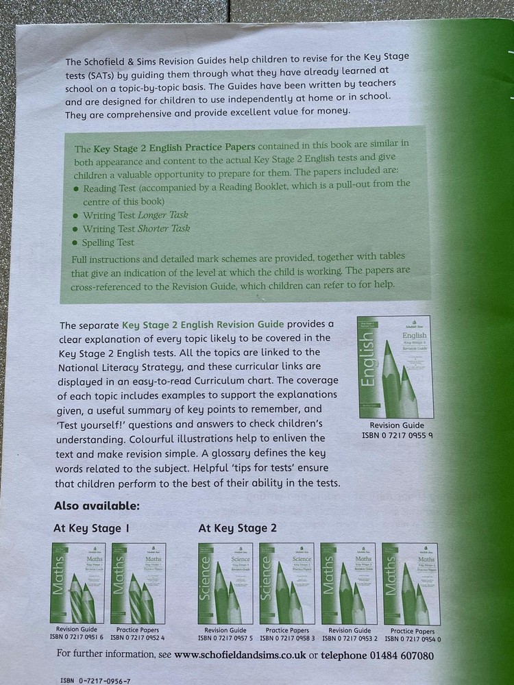 Key Stage 2 Workbooks - Maths, English, Comprehension