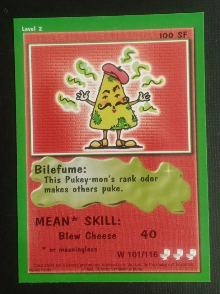 2000 Pukey-Mon Card Bilefume #W101