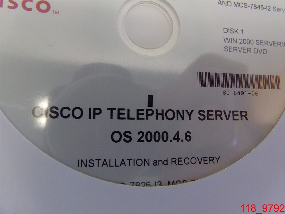 Qty=3: CD Cisco IP Telephony Server WIN 2000 SVR/Advanced OS 2000.4.6 Software